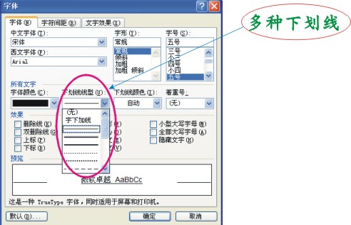 word的下劃線在空白處怎么打出來_空白處下劃線打不出來_word2007空白下劃線